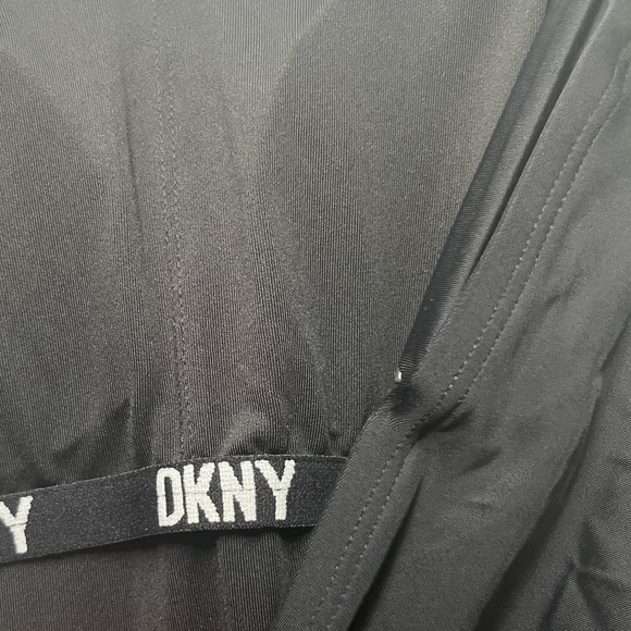 DKNY Women's One Piece Slimming Black Swimsuit Size S - Picture 3 of 8